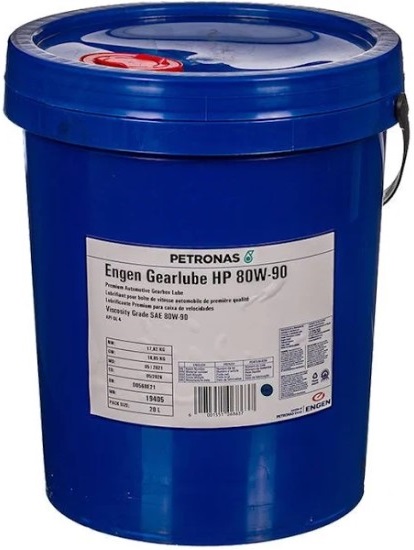 Premium quality, multipurpose gear lubricant containing sulphur phosphorus EP additives developed to meet the rigorous demands of commercial-fleet manual transmissions, drive axles and final drives. They are also suitable for similar components of farm and contractor equipment, and passenger cars. When this product is properly applied at the intervals recommended by manufacturers, it will comply with new vehicle warranty requirements. Engen Gearlube EP 80W-90 conforms to API Service classification GL-5.