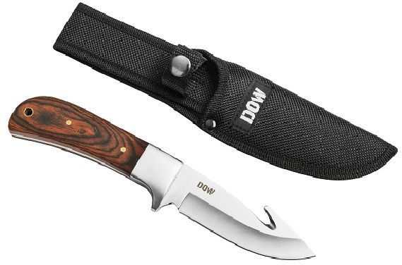 A Great camp / survival knife. Cord can be removed in a survival situation. Quick dry heavy duty nylon sheath.