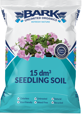 Compost, composted Bark and vermiculite. Available sizes: Bags: 15dm³ Bulk; 1m³, 2m³ and 6m³  10m³. Composted bark, compost and vermiculite will give optimal results for vegetable and annual seedlings. 7. This same medium may be used when seedlings are to be planted in flower boxes.