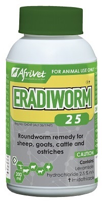 Roundworm remedy for cattle, sheep, goats and ostriches.