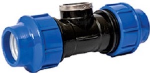 PP Compression fittings are widely used in water supply and irrigation. Fast & Reliable connection: Split ring opening has been optimized to make pipe insertion even easier. Turning of pipes can be prevented by inner threaded during installation. Specification: Pipe and fittings shall be manufactured from virgid PP (Polypropylene) compounds. Compression fittings are an excellent alternative to sweating two pipes together. Fields of Application: Piping networks for water supply of public works. Piping networks for water treatment systems. Working pressure: At 20°C - PN16 (Threaded fittings: PN134).