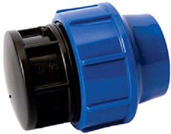 PP Compression fittings are widely used in water supply and irrigation. Fast & Reliable connection: Split ring opening has been optimized to make pipe insertion even easier. Turning of pipes can be prevented by inner threaded during installation. Specification: Pipe and fittings shall be manufactured from virgid PP (Polypropylene) compounds. Compression fittings are an excellent alternative to sweating two pipes together. Fields of Application: Piping networks for water supply of public works. Piping networks for water treatment systems. Working pressure: At 20°C - PN16 (Threaded fittings: PN107).