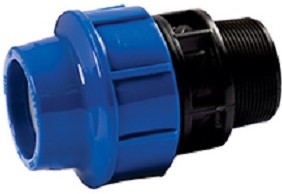 PP Compression fittings are widely used in water supply and irrigation. Fast & Reliable connection: Split ring opening has been optimized to make pipe insertion even easier. Turning of pipes can be prevented by inner threaded during installation. Specification: Pipe and fittings shall be manufactured from virgid PP (Polypropylene) compounds. Compression fittings are an excellent alternative to sweating two pipes together. Fields of Application: Piping networks for water supply of public works. Piping networks for water treatment systems. Working pressure: At 20°C - PN16 (Threaded fittings: PN95).