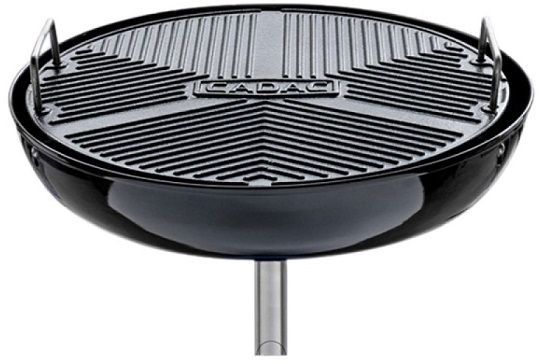 This robust compact and portable BBQ is perfect for barbecuing and grilling meat fish or vegetables -The heavy duty porcelain enamel-coated grid traps and conducts the heat for best outdoor performance -A solid pot stand is included so campers can boil water prepare accompaniment dishes etc -The BBQ folds away easily -Gas cylinder not included.