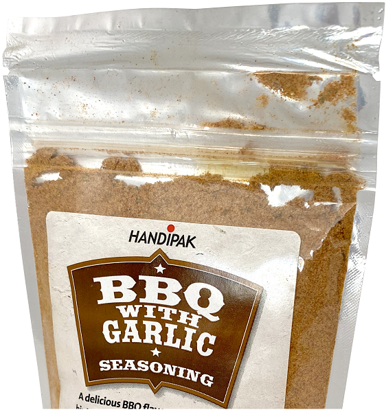 BBQ flavour with subtle hint of garlic.