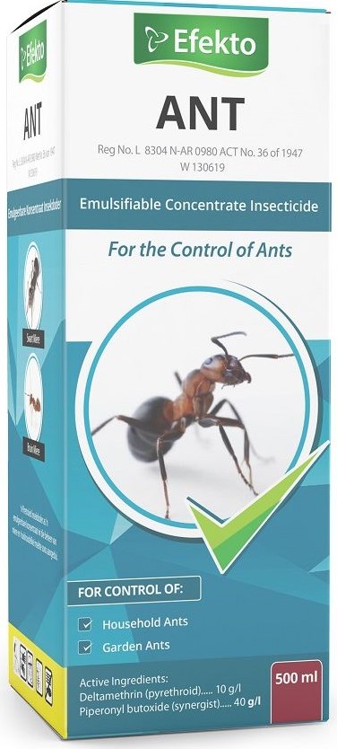 A pyrethroid insecticide as an emulsifiable concentrate for the control of ants and household insects as listed.