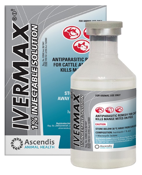 Antiparasitic remedy for cattle and sheep, kills mange mites on pigs. Cattle: For the treatment of gastrointestinal roundworms, false bruising and eyeworm. Controls sand tampans infesting cattle for up to 3 days after treatment. Kills cattle screwworms present at the time of the injection, and controls against screwworm for 2 weeks after administration. Sheep: Kills sheep scab mites, controls Australian itch mites and nasal worm.