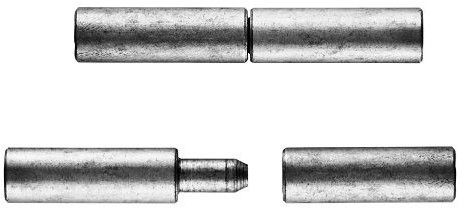 Bullet hinges 70mmx16mm mild steel self colour.