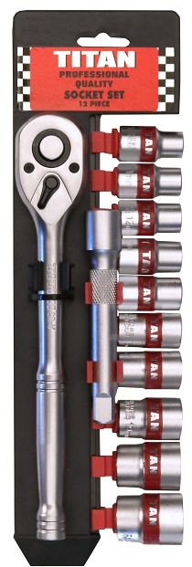 Our high quality chrome vanadium socket set is ideal for workshops and farmers, the ratchet handle has a tested 790mm break force, instead of a rubber handle we use a satin finish all steel ratchet handle which is easy to clean even after years of use.