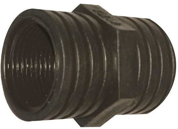 Nylon insert & threaded fittings.