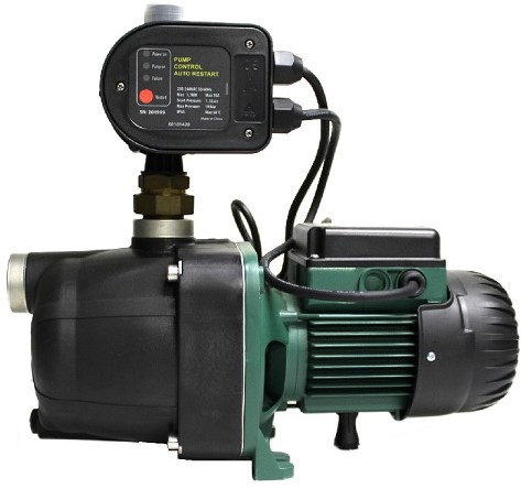 Self-priming centrifugal pump with excellent suction capacity even in the presence of air bubbles. Suitable for pumping water with low levels of sandy impurities. Especially used in domestic water supply installations. Suitable for small farms and gardening, small scale industrial services and where self priming is necessary. Assembled with auto controller, union and SA plug.