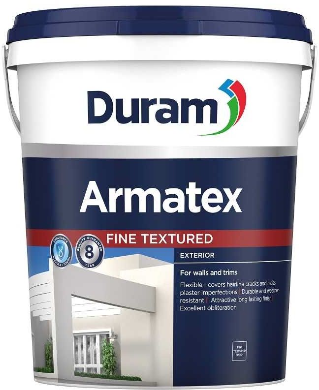 An endurance paint for exterior walls and trims. Flexible - covers hairline cracks and hides plaster imperfections. Excellent obliteration. Durable and weather resistant. Attractive long lasting finish. This product has an 8 year Quality Guarantee.