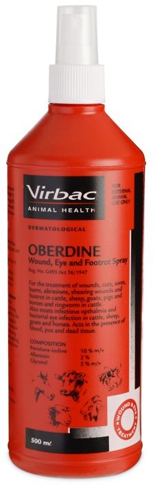 Use for the treatment of wounds , cuts, sores, burns, abrasions, shearing wounds and foot rot in cattle, sheep, goats, pigs and horses and ringworm in cattle. Safe, non-corrosive potent, broad-spectrum disinfectant that is released on contact with infected tissue. Safe, non corrosive potent, broad-spectrum disinfectant that is released on contact with infected tissue. Used in treatment of wounds, cuts, sores, burns, abrasions, sheering wounds and foot rot in cattle, sheep, goats, pigs and horses and also ringworm in cattle. Also effective in the treatment of infectious opthalmia (rickettsia) and bacterial eye infection in cattle, sheep, goats and horses.