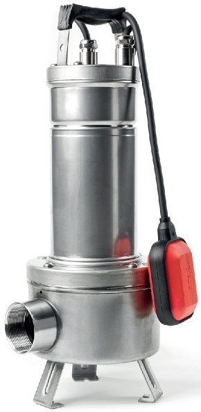 Stainless steel submersible pump with micro cast steel vortex impeller. Suitable for waste and sewage water containing solid matter with size up to 50mm.