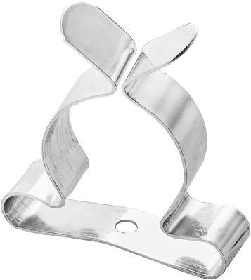 Tool clips 25mm spring steel nickel steel chrome plated & 4 pack.