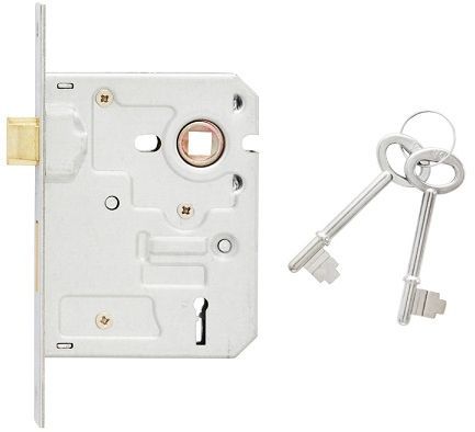 Mortice lock insert only 3 lever premium twist & pull reversible latch chrome steel chrome plated SABS approved 10 year guarantee & fits local keys.