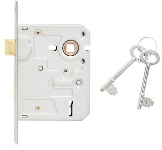 Mortice lock insert only 2 lever premium twist & pull reversible latch chrome steel chrome plated SABS approved 10 year guarantee & fits local keys.