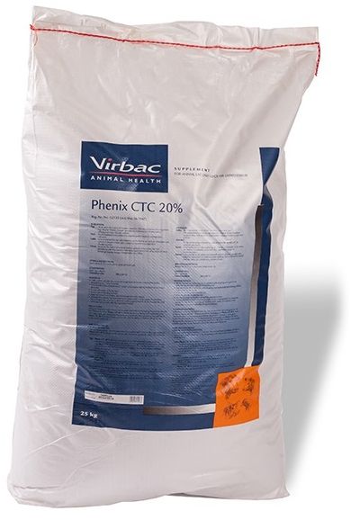 As an aid in the control of diseases caused by chlortetracycline sensitive organisms in Pigs, Fowl and Cattle. In feed application. In feed application. Granular product with excellent mixability.