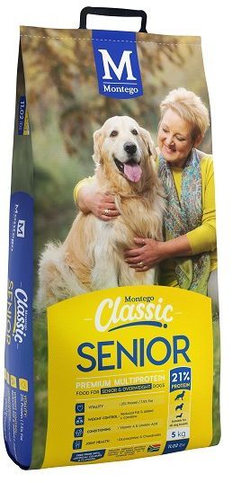 Naturally balanced premium nutrition with added essential vitamins & minerals for a complete meal. As dogs age, their physiological systems slow down. Senior diets manages the vulnerability to a variety of health conditions. Suitable for overweight dogs. Benefits Include: Vitality - High-protein meal 21% with essential amino and fatty acids, helps protect muscle mass while aging or during weight loss. Weight Control - 25% less fat than Classic Adult, Classic Senior provides a lower calorie diet, for a slowing metabolism. Awareness -High levels of Omega-3 polyunsaturated fats nourish the mind, boosting and sustaining awareness. Conditioning- Essential nutrients promote a healthy skin and coat, while Omega 3 and 6 fatty acids help to develop and maintain a healthy coat. Immune Support - Natural Antioxidants, such as Vitamin C and E. Joint Health - Glucosamine and Chondroitin helps to rebuild joint tissue, increasing and sustaining flexibility and mobility in senior dogs.