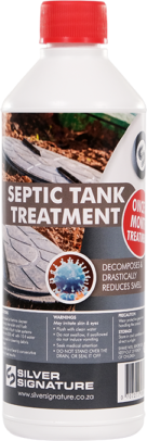 Decomposes and drastically reduces smells when used in pit toilets, septic tanks and french drains.