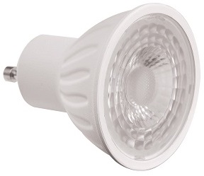 Cool white non-dimmable LED lamp.