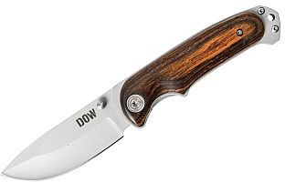 This is a great field knife and can do any job the much bigger designs can. The handle is a very comfortable design with pakka wood scales. The 420 SS Drop Point blade design is ideal for skinning and other tough jobs.