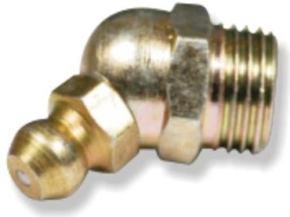 A grease nipple is a metal fitting used in mechanical systems to feed lubricants under moderate to high pressure, into a bearing using a grease gun.