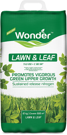 A complete fertiliser for lawns, evergreen plants and shrubs