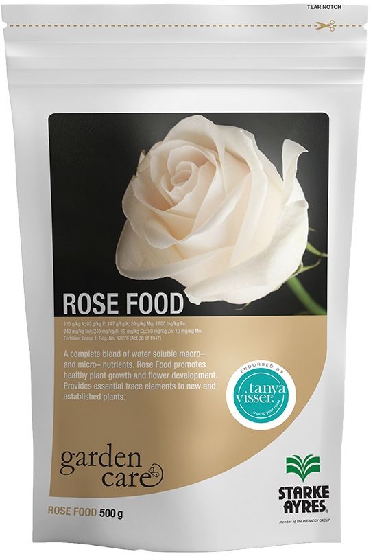 Rose food is a specially formulated, concentrated and balanced fertiliser for roses, which, when used regularly will promote healthy root, plant and flower development and help build up resistance to foliar diseases. Rose food contains all the essential plant nutrients for all rose types. Easy to apply, as a foliar feed or directly to the roots as a soil drench. Water-soluble and is readily absorbed by the plant. Can be applied in combination with Kompel Kelpak growth stimulant, inducing more efficient use of plant nutrients in the plant. Can be used throughout the year, excepting the dormant period (June/July) when feeding is not required.