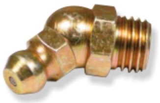 A grease nipple is a metal fitting used in mechanical systems to feed lubricants under moderate to high pressure, into a bearing using a grease gun.