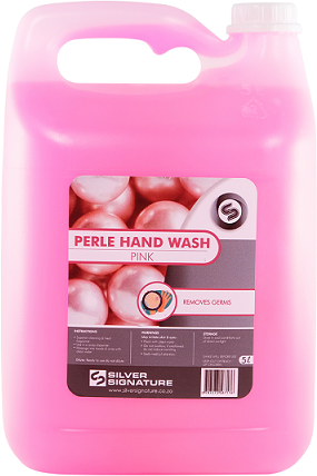 Pink hand soap is a mildly alkaline liquid.