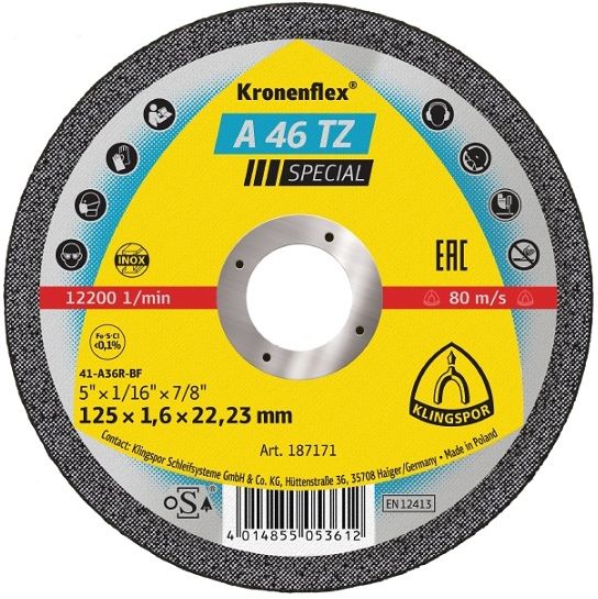 Free of iron, sulphur and chlorine. Universal use on steel and stainless steel. First choice for professional applications and fast cutting of demanding materials.