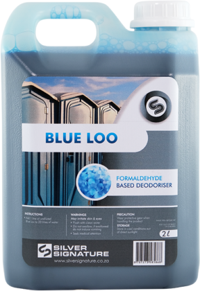 Blue Loo is a toilet formaldehyde deodoriser. Perfect for caravans & portable toilets.