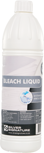 Bleach ensures quick and effective bleaching action to remove stains and other deposits from various fabrics. Difficult protein deposits and other food residues. Bleach can further be used as an additive to dishwashing applications to remove stains and other deposits from stainless steel cutlery.