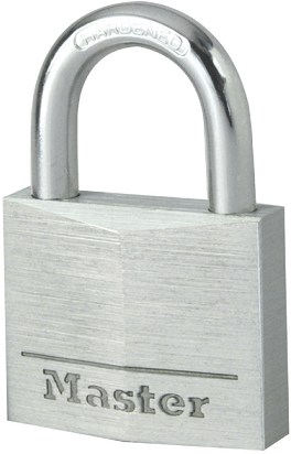 Master lock padlock 30mm solid aluminium & includes 2 keys.