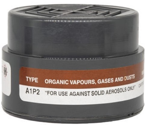 The Hazmat A1P2 is a light weight clip-in hazmat mask cartridge that protects against solid aerosols such as organic dusts, vapours and gases. This cartridge is suitable for half and full hazmat face masks.