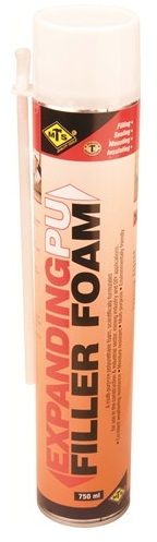 A PU filler foam suitable for filling, sealing and insulating.