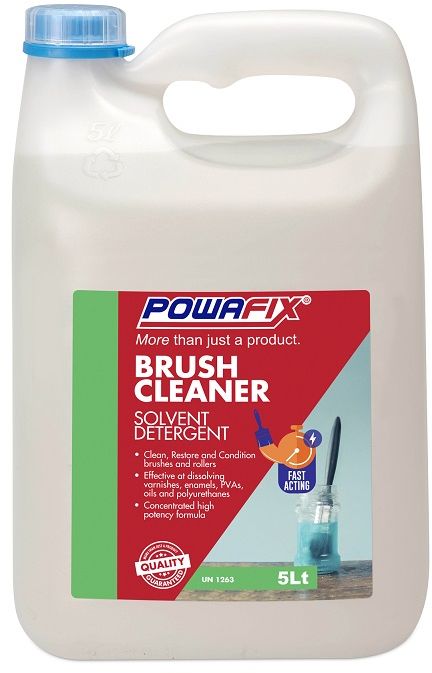 Powafix Brush cleaner and degreaser is a heavy duty solvent and surfactant based multipurpose cleaner and degreaser.