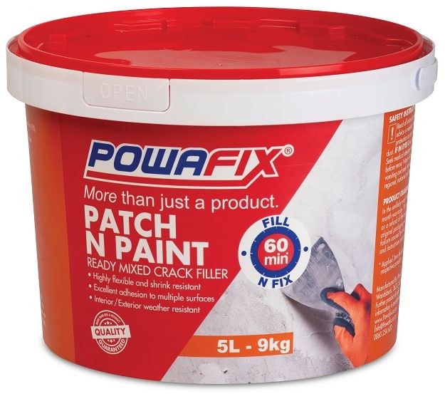 Powafix patch n paint is a highly flexible, ready to use interior and exterior crack filler paste with excellent adhesion properties.