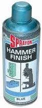 A speciality lacquer spray from Sprayon which gives a sprayed 'Hammered' look.