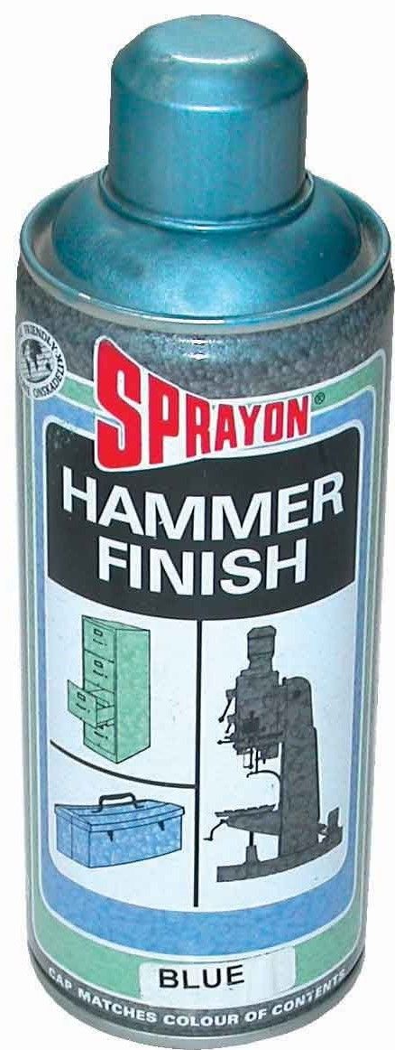 A speciality lacquer spray from Sprayon which gives a sprayed 'Hammered' look.