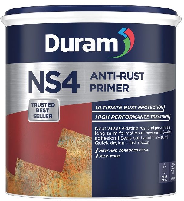 A rust-preventing metal primer suitable for domestic, industrial and automotive uses. Long term protection against corrosion. Good flow and levelling properties, leaving the surface smooth and ready for paint. Quick drying and can be handled within an hour. No toxic fumes so can be safely used in a confined space. A high performance treatment to neutralize existing rust and prevent the formation of new rust. It offers ultimate long term rust protection on new and corroded metal, mild steel, galvanized iron and other metals.