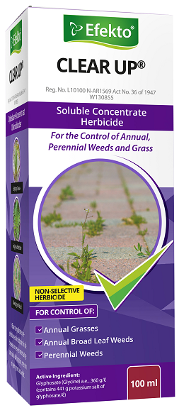 A foliar applied systemic non-selective herbicide. For The control of annual and perennial weeds and grass in the home garden, with little or no soil activity.