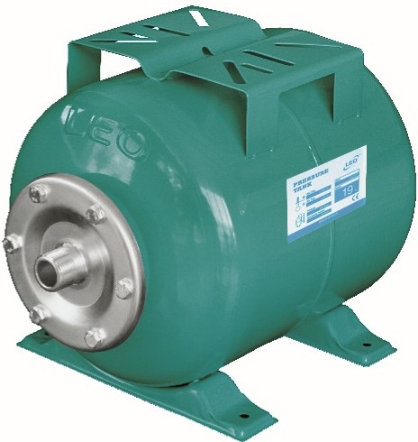 A sealed pressure vessel made from STS 307 for water storage and elimination of water hammer. The membrane is made from Butyl. These tanks are ideal for use in pressure boosting systems in domestic and commercial applications.