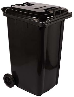 Round Refuse Bins with wheels.