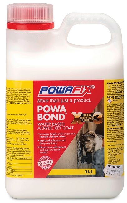 Powafix Powabond Keycoat is effective at binding mortars and improving damp resistance, flexibility and plaster key coat adhesion.