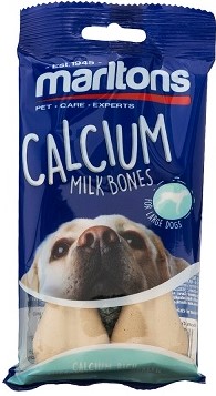 Treat for large dogs. Calcium rich & supports dental health. No artificial colours or flavours