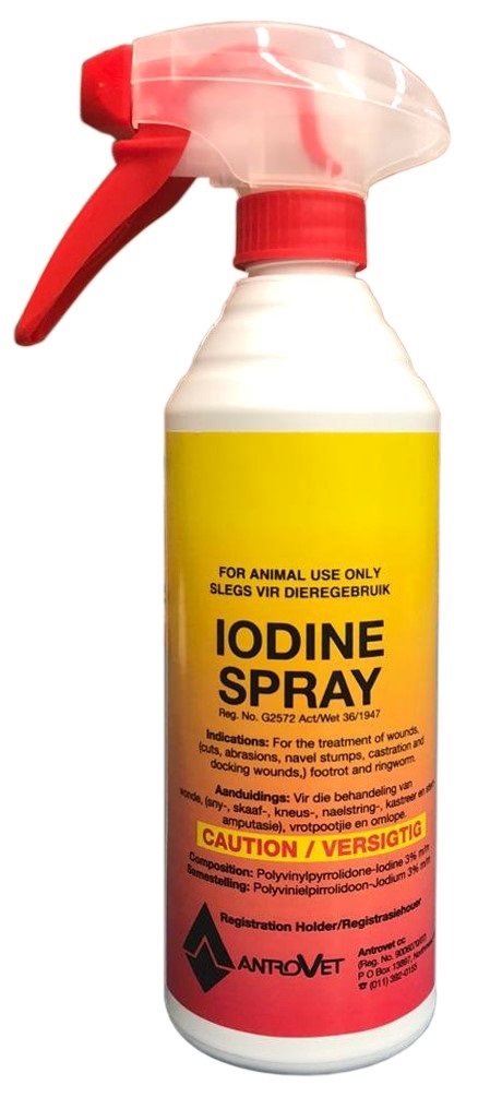 Lodine spray.