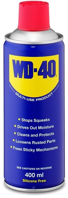 Multi Purpose Lubricant Stops Squeaks Drives Out Moisture Cleans & Protects Loosens Rusted Parts & Free's Sticky Mechanisms.