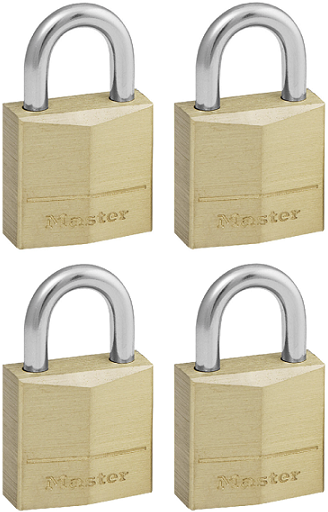 Luggage padlocks keyed alike for ease of use includes 2 keys.